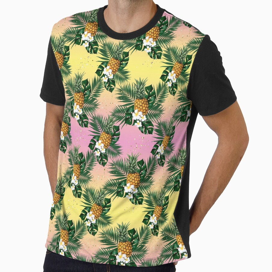 Tropical summer fashion pattern design with flowers 8 by Lalanacliparts