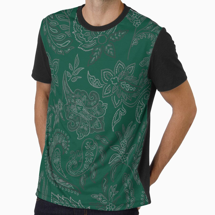 Velvet Bloom-Emerald Grove-Teal Canopy by Fabricatemyart