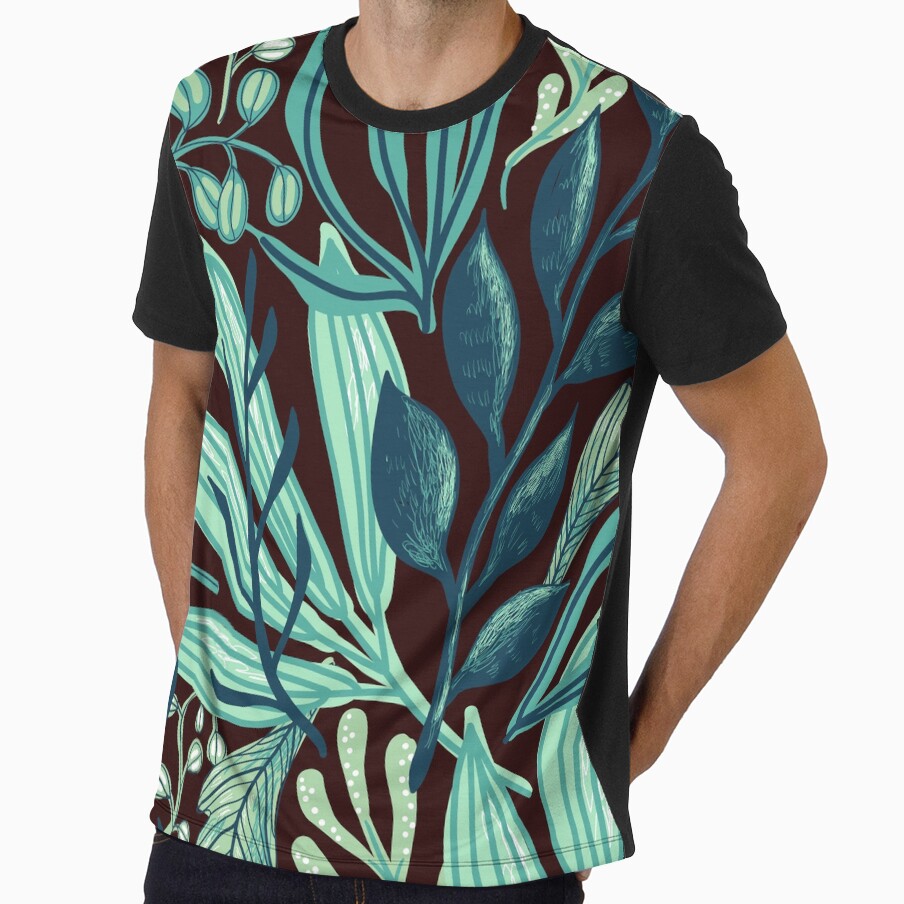 leaf pattern green by cutecrazytshirt