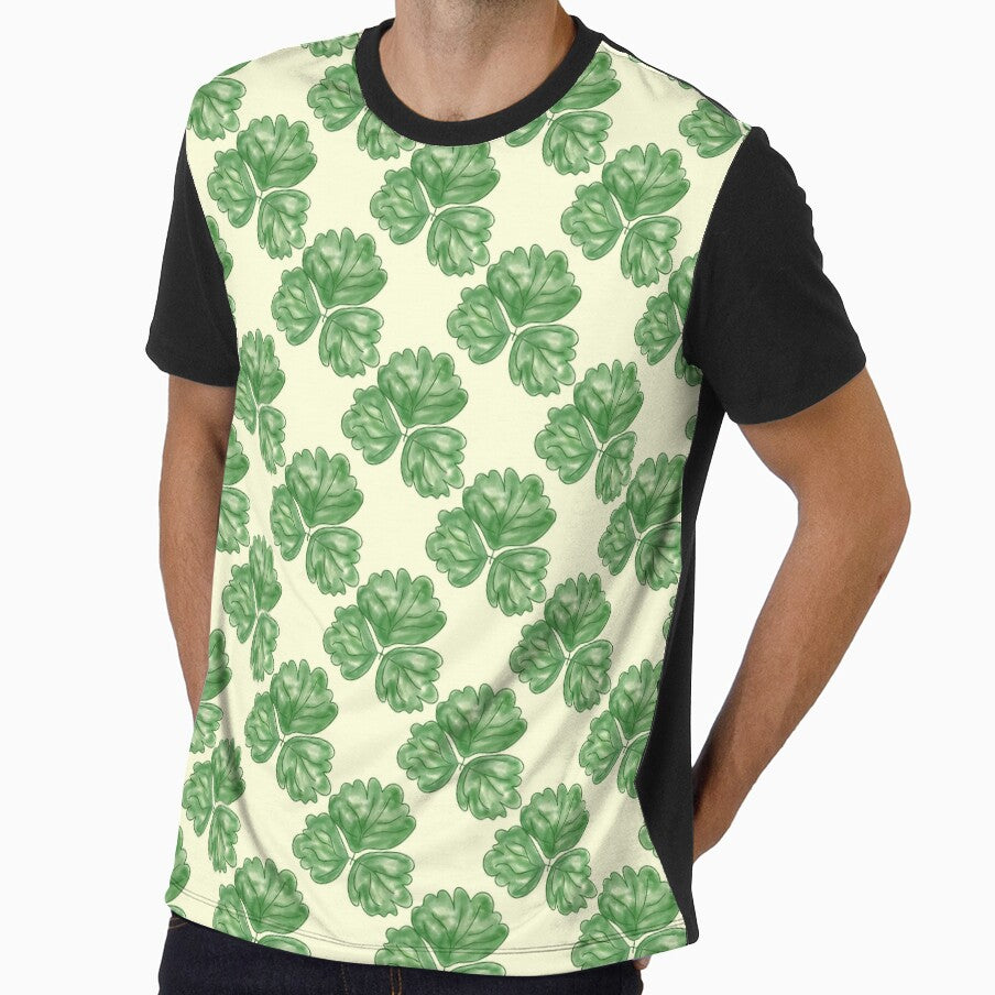 Watercolor Abstract Columbine Leaf Pattern by DesignsbyPheby