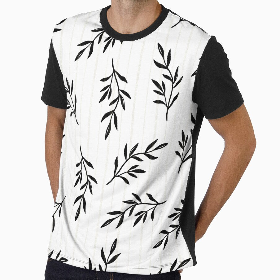 Minimalist Line Leaf Pattern by successmom