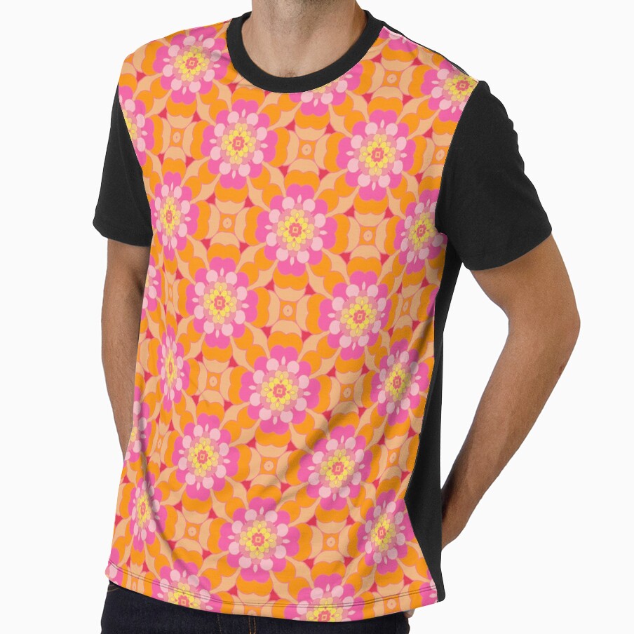 art pattern flowers vintage seamless colorful repeat by Abrahamjrnd