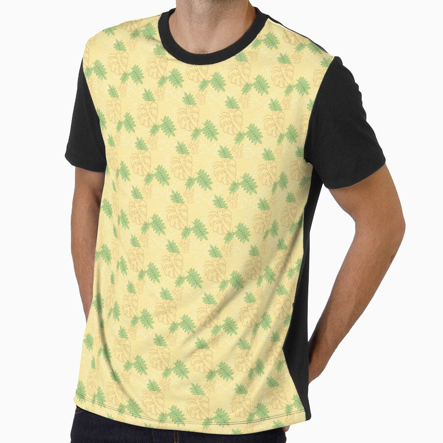 Leaves with Yellow Background by B-Beauty-Design