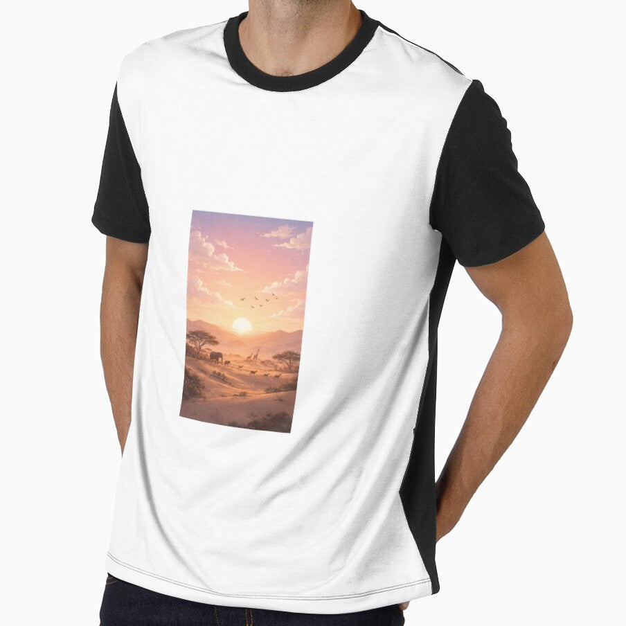 Sahara Sunrise: Desert Wildlife Silhouettes by DesignNovaCo