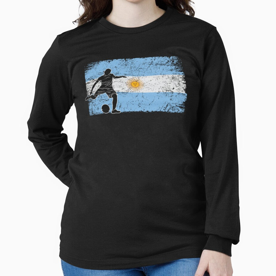Argentina Flag Soccer Player by Ryan Jay Cruz