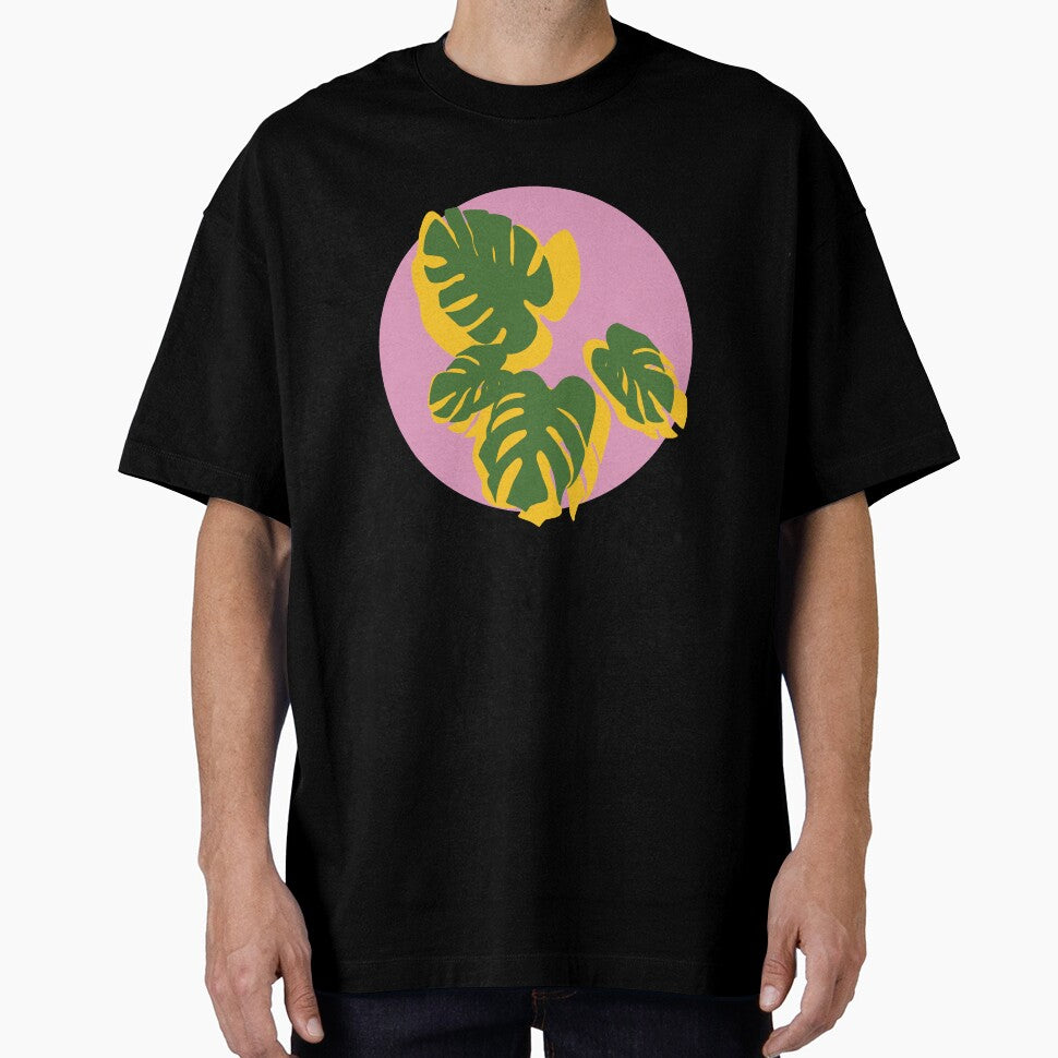 Tropical leaves in pink by ONLINE DISTRICT