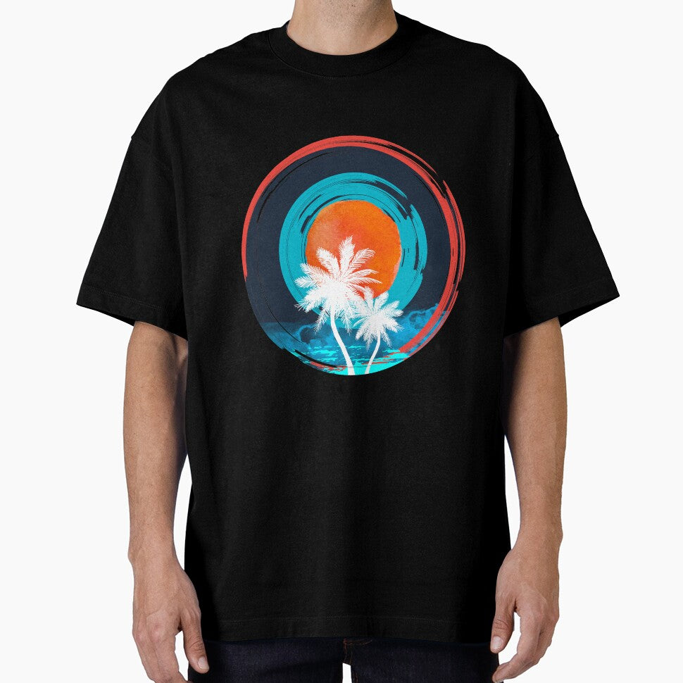 Beach Sunset Nature t-shirt by AYOUCHKA