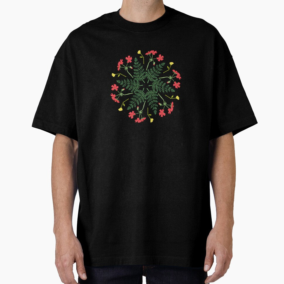 botanical flower mandala design by liny-art