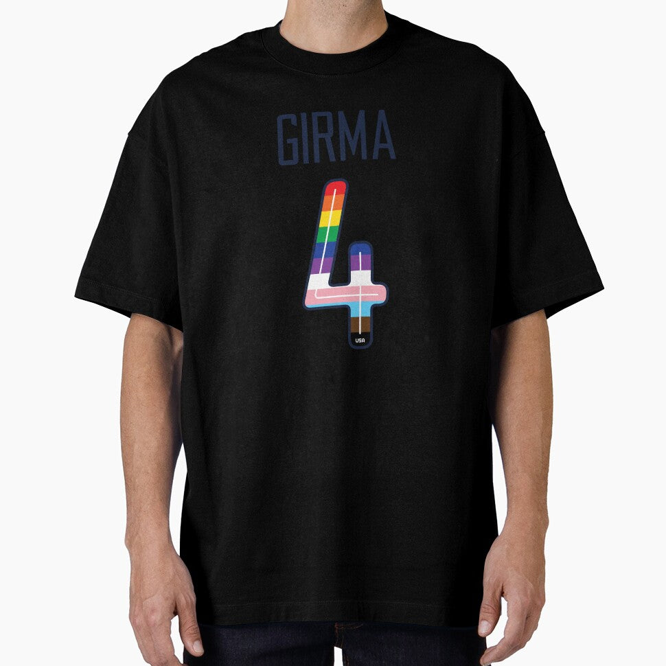 Naomi Girma 4  / USWNT / Naomi Girma Pride Jersey Style by elopez1755
