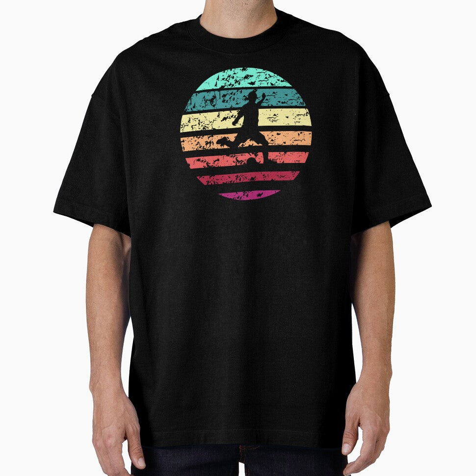 soccer instep side kick boy vintage summer retro football by Panda  Art