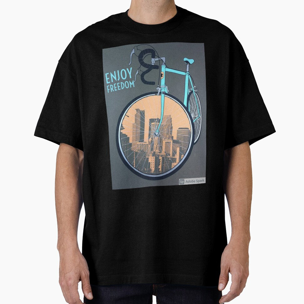 Cycle print t-shirt by FASHION-UP