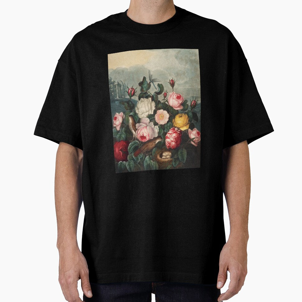 Vintage Roses Botanical Flora Painting by InnerCitadel