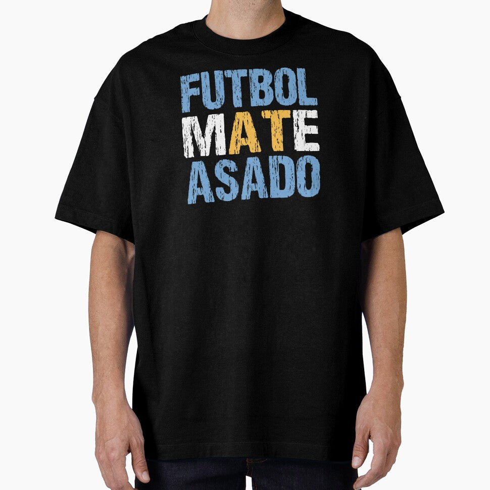 Futbol Mate Asado Argentinian Flag Argentina Distressed by Nirvanibex