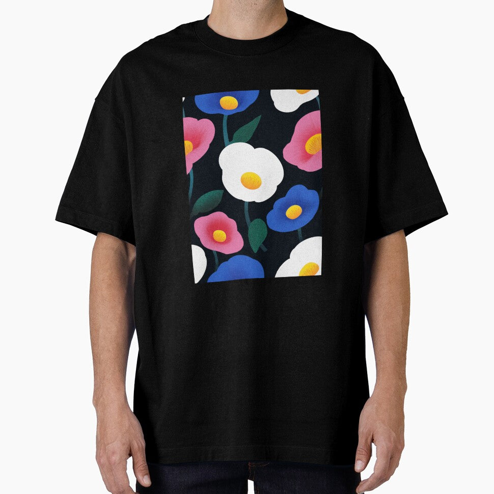 Colorful poppies pattern by Temuri Studio