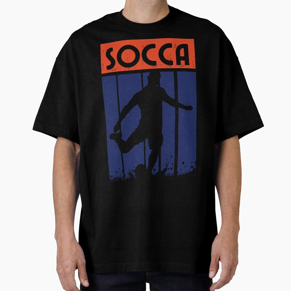 Socca Player Retro Style by Anniko Art Studio