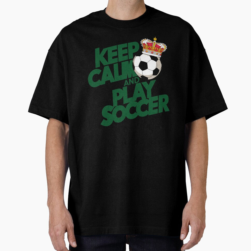 Keep Calm and Play Soccer: Classic Sporty Design | Sports Collection | HahaHandlesHub by HahaHandlesHub