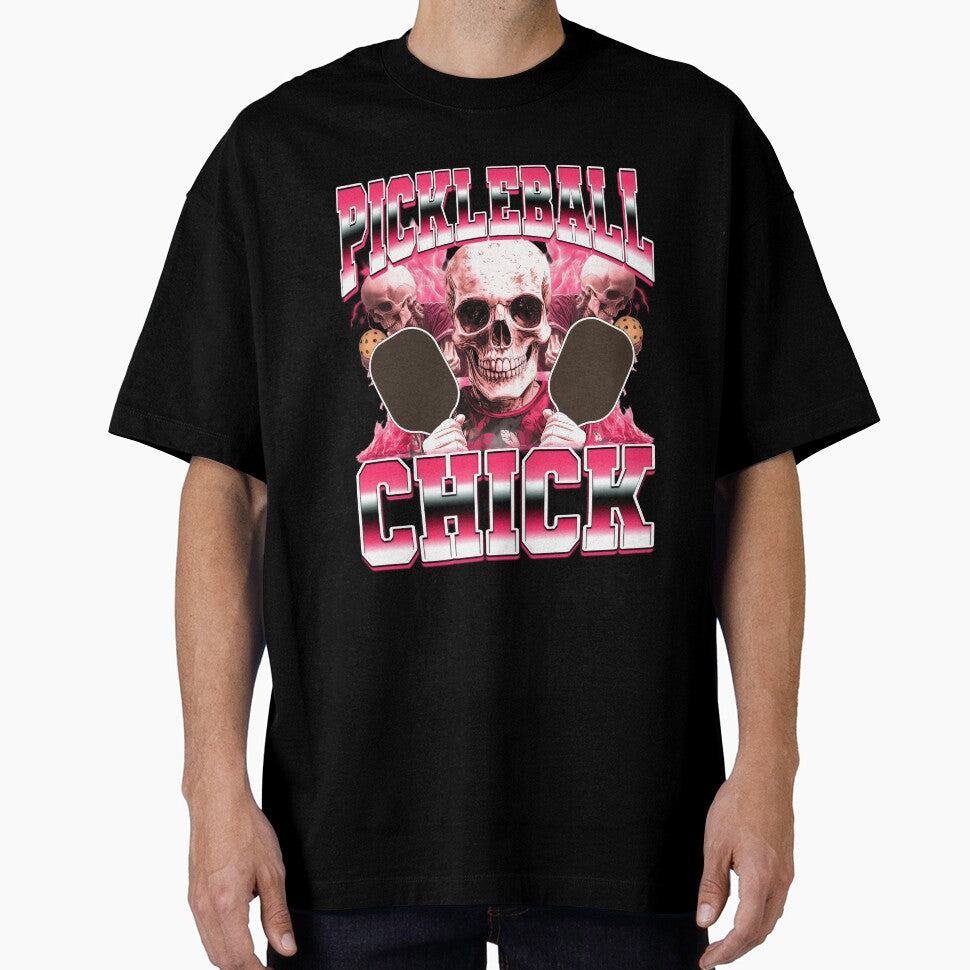 Pickleball Chick Pickleball Player 90s Bootleg Style by PaulTSchafer