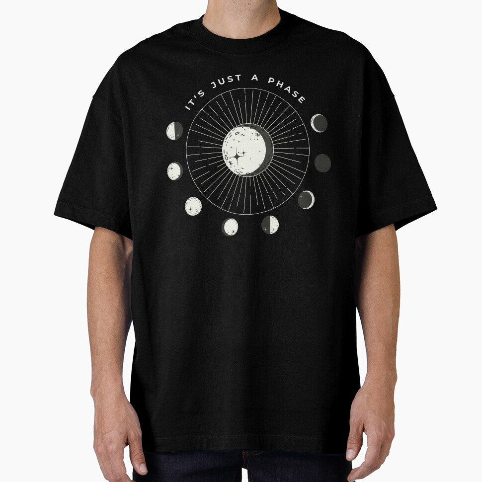 "It's Just A Phase" Astrology Circular Moon Phase by justkidding-co