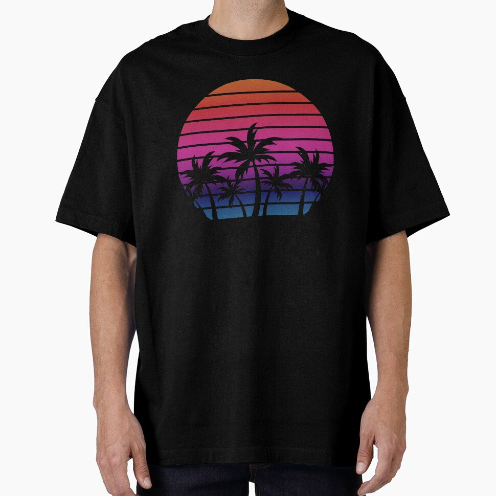 Palm Tree Silhouetted Sunset by Felicity-K