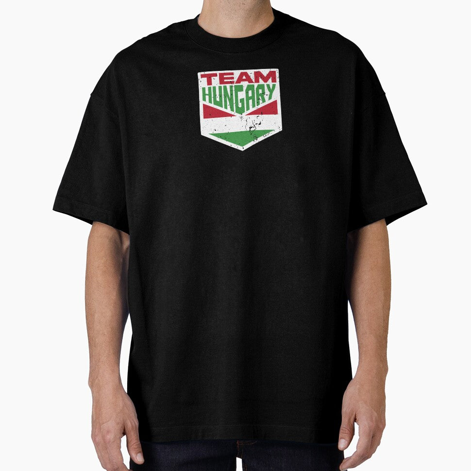 Team Hungary, Hungarian Distressed Flag, Vintage Supporter by ramenrose