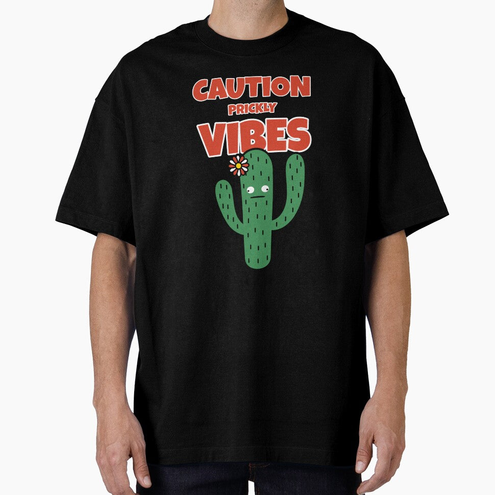 Caution, Prickly Vibes Grumpy Cactus by TurtleQuirks