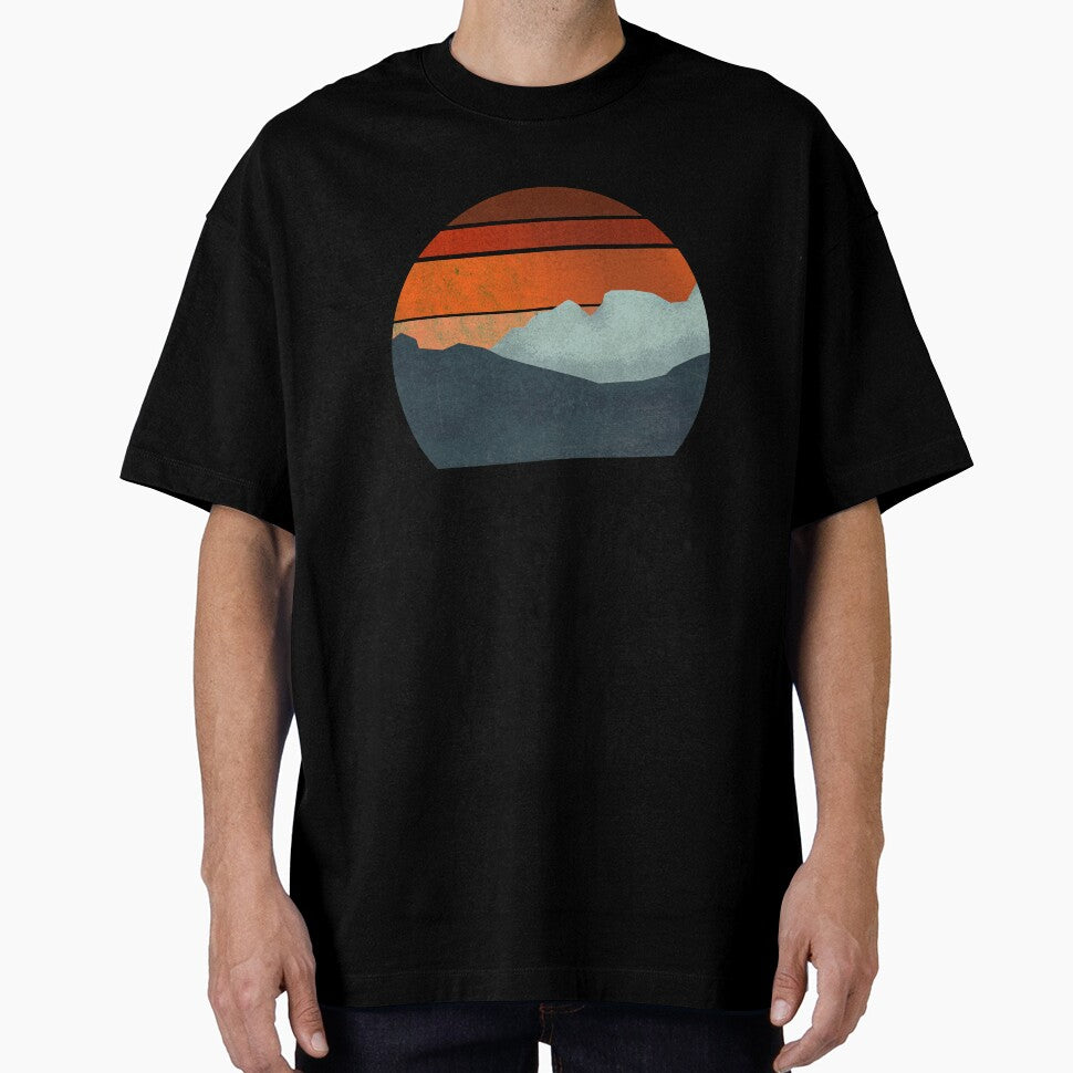 Distressed Circle Sunset by liftdesign