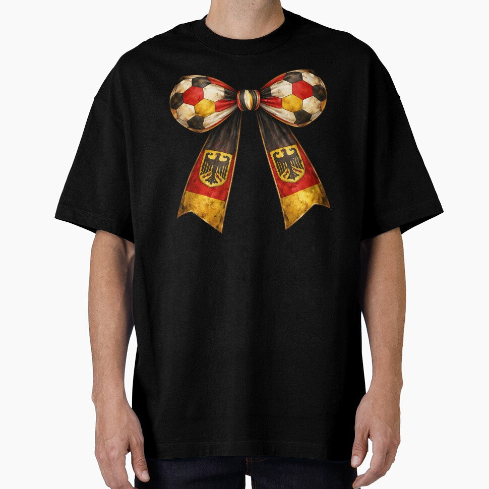 Germany Flag Vintage Patriotic Soccer Bow with Eagle Country Style by MuniraWearify