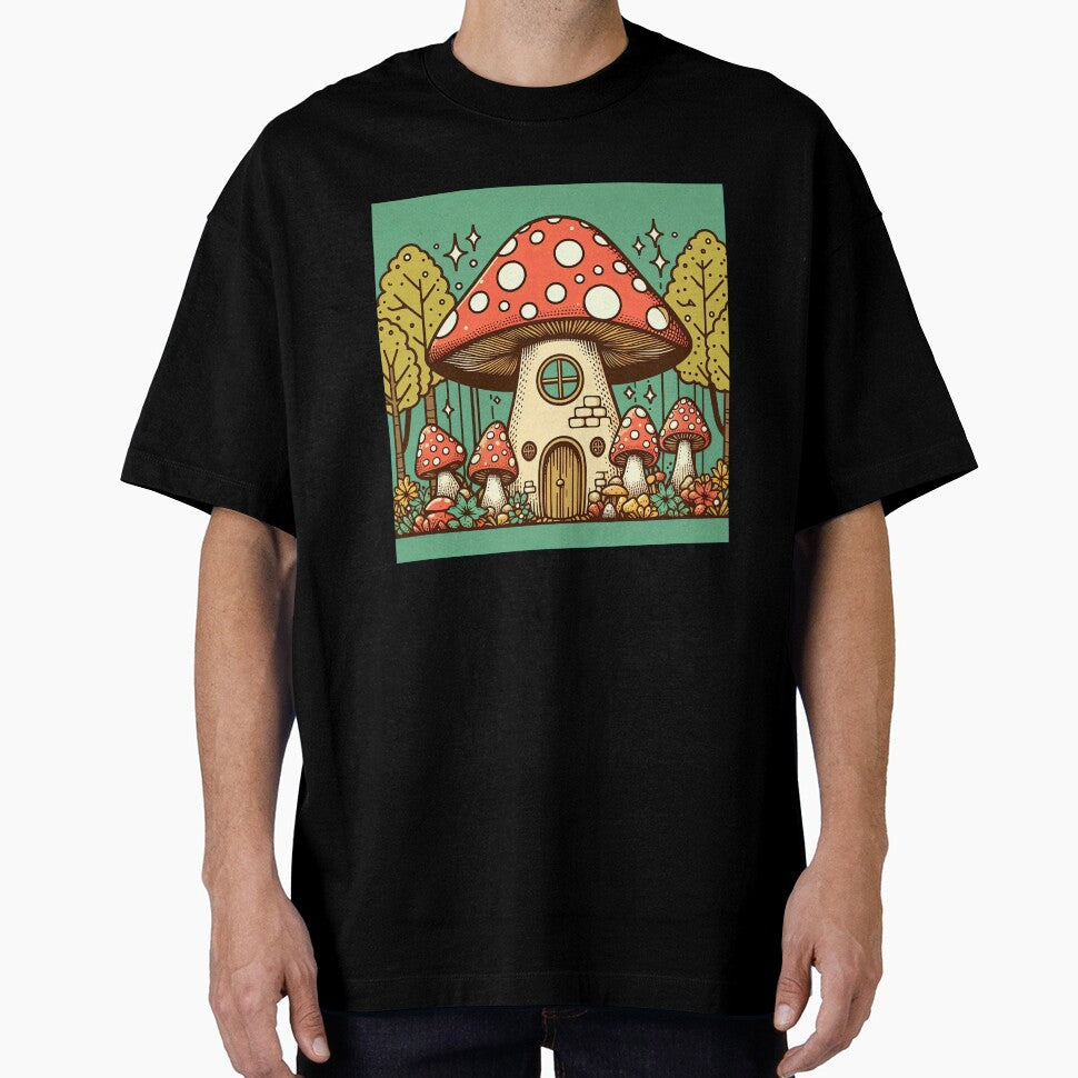 Mushroom House Pop Art Style by artofuniverse