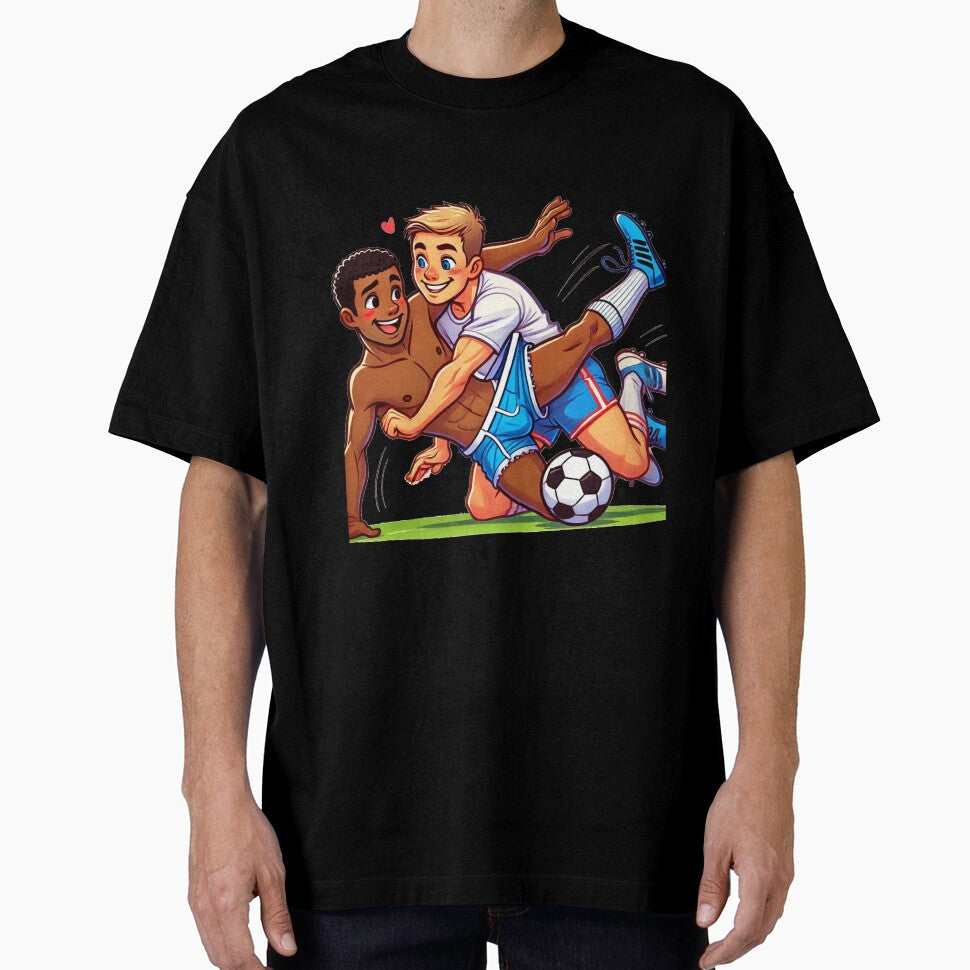 Ooops! Football Fun Daddies - LGBTQ Gay Pride Berber Brushstrokes Graphic Design by ItsAKinkThing