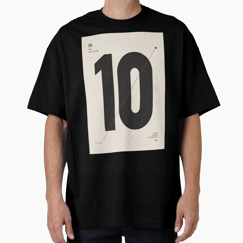Minimalist Football Number 10 Print, Playmaker Art, Soccer Poster, Sports Decor, Modern Football Illustration by Studio pod Burom