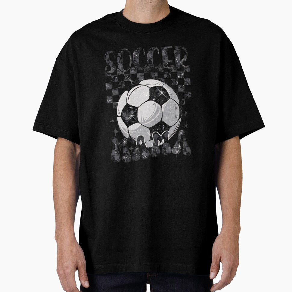 Soccer Mama Glitter Retro Design by Charlietule