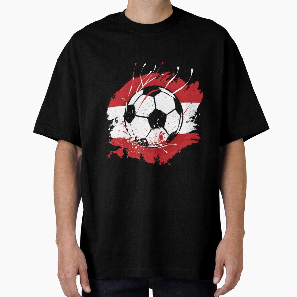 Austrian Football Austrian Flag Grunge Soccer fan by Designer-Girl