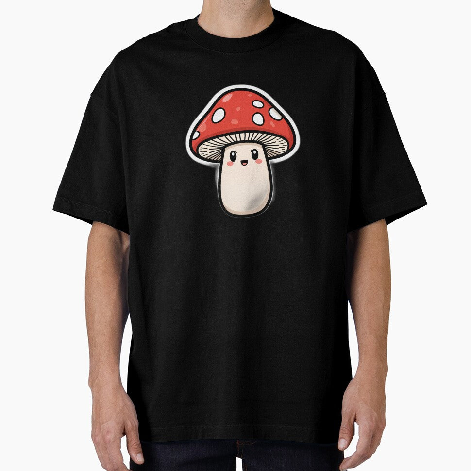 Cute Kawaii Mushroom Cartoon Illustration by DigitalStudioZT