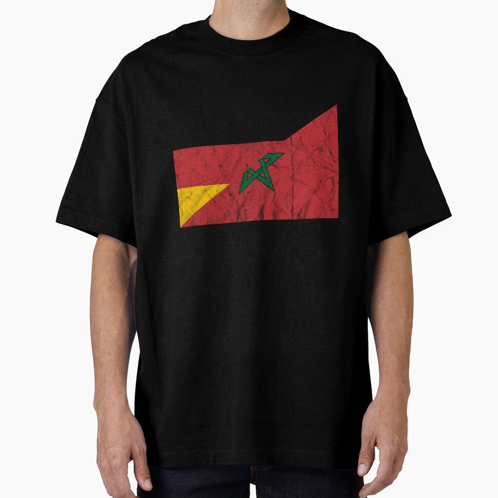 Distressed Germany Morocco Flag by Carl's Clothing