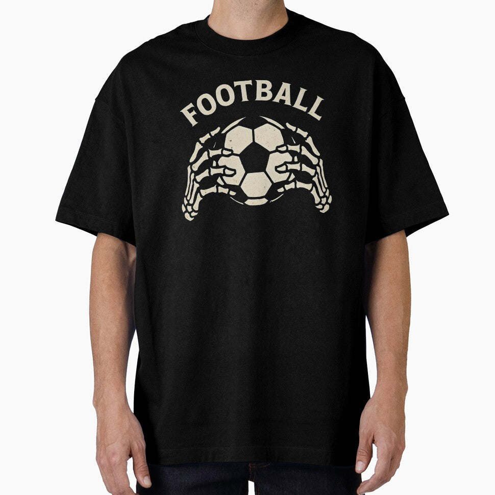 Football Skull Hands Holding Ball by CreepyCornerArt