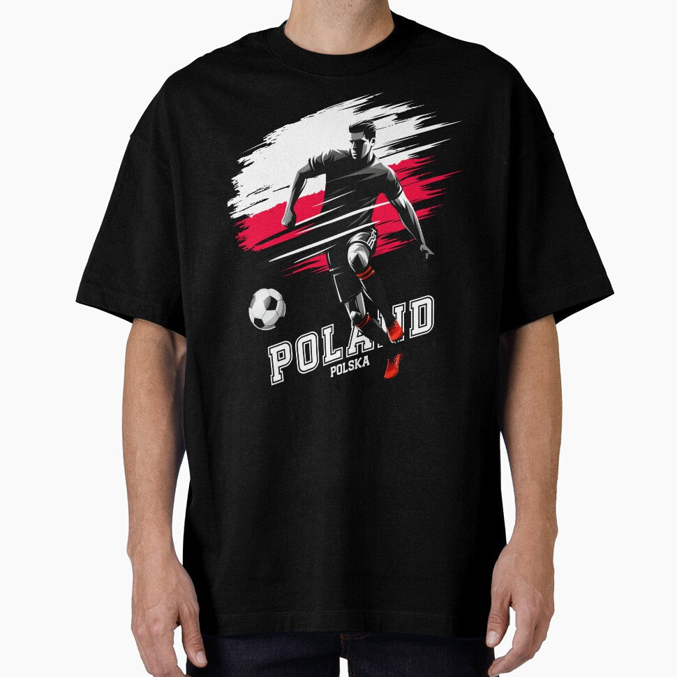 Football Soccer Poland Polish Flag Banner Player Grunge by Infinitee8hirts