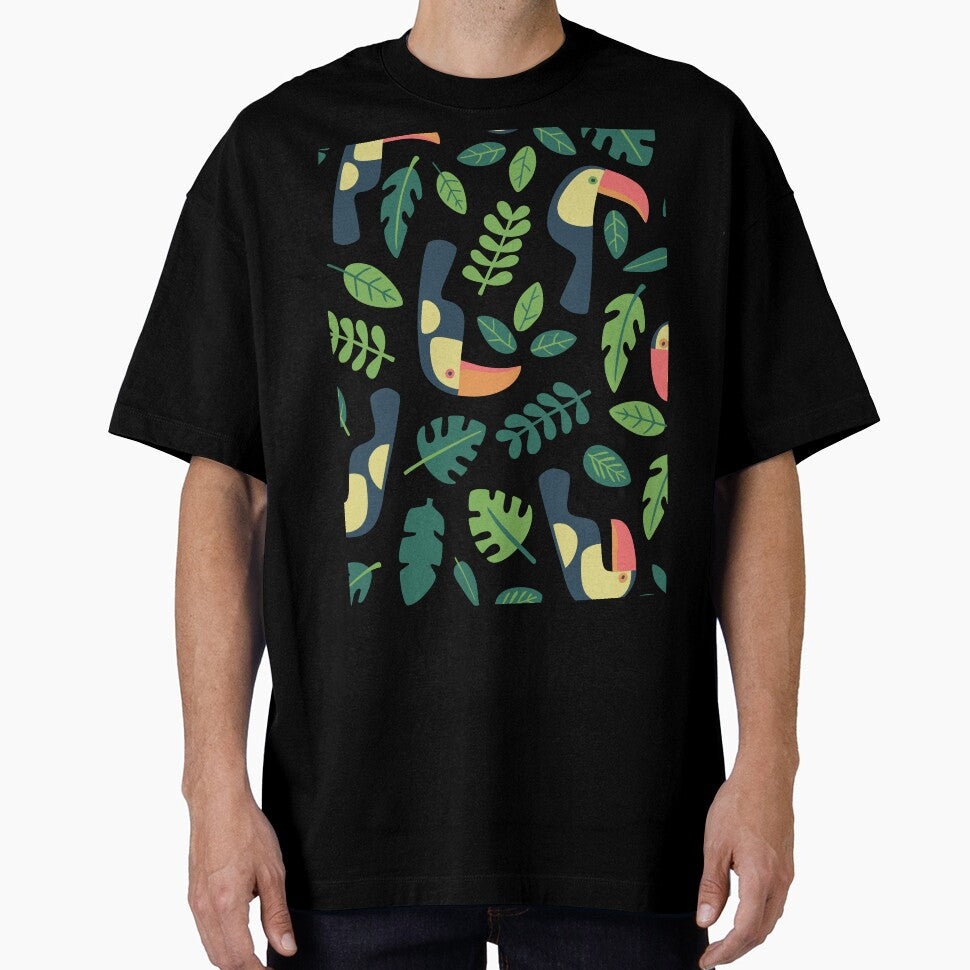 Tropical Bird And Flora Pattern by unrealshop