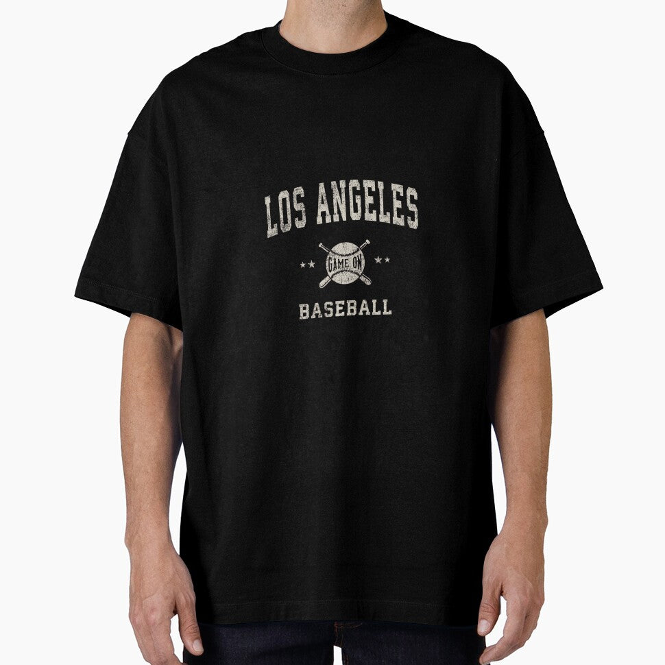 Los Angeles LA Vintage Baseball Throwback Retro Design by MollyLYork