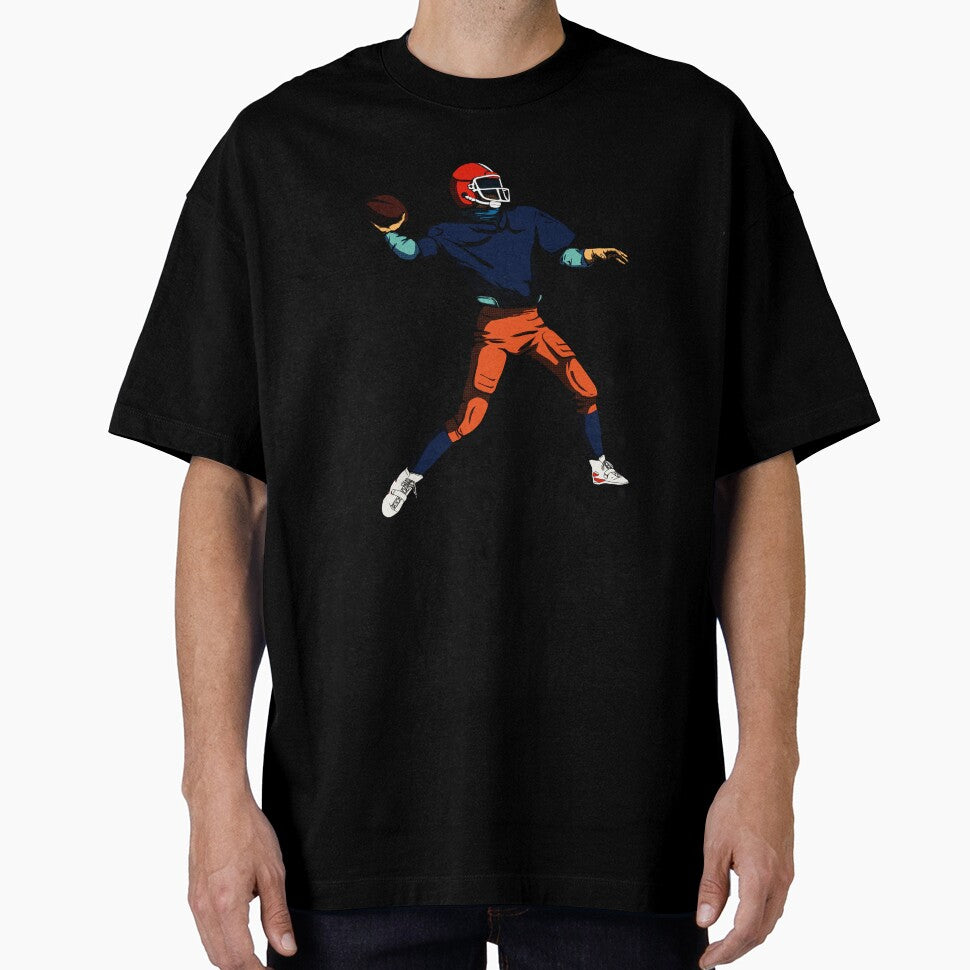 American Football Player Gridiron Retro Style by GabrieSketcham