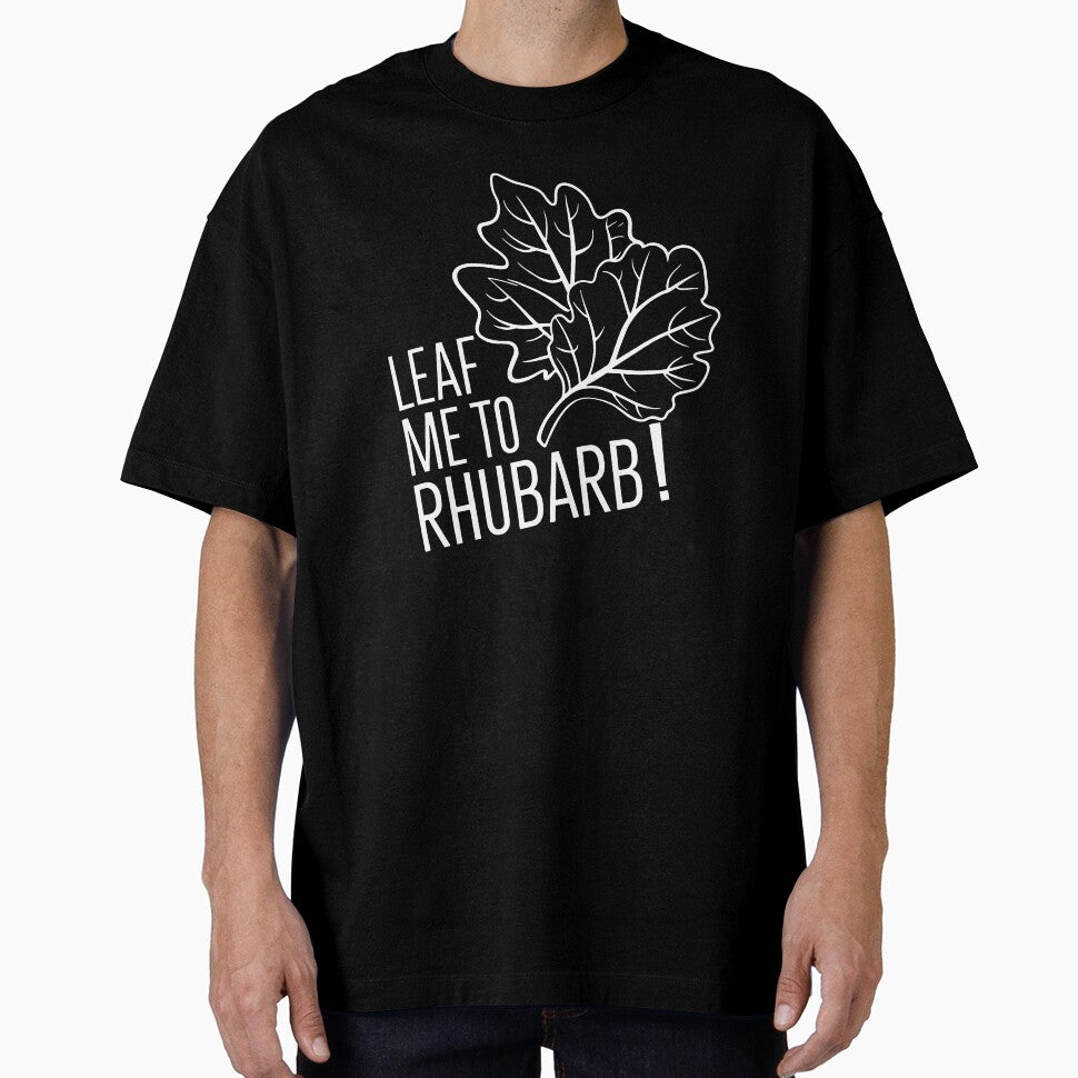 Rhubarb Leaves: A Close-Up Look in White by SplashTastic