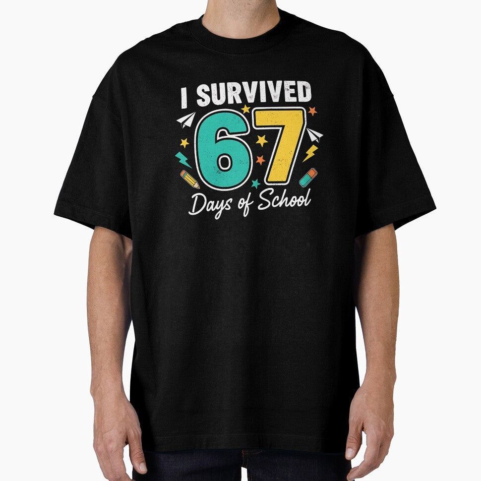 I Survived 67 Days Of School Funny 67 Teachers Students Meme by TalalosART
