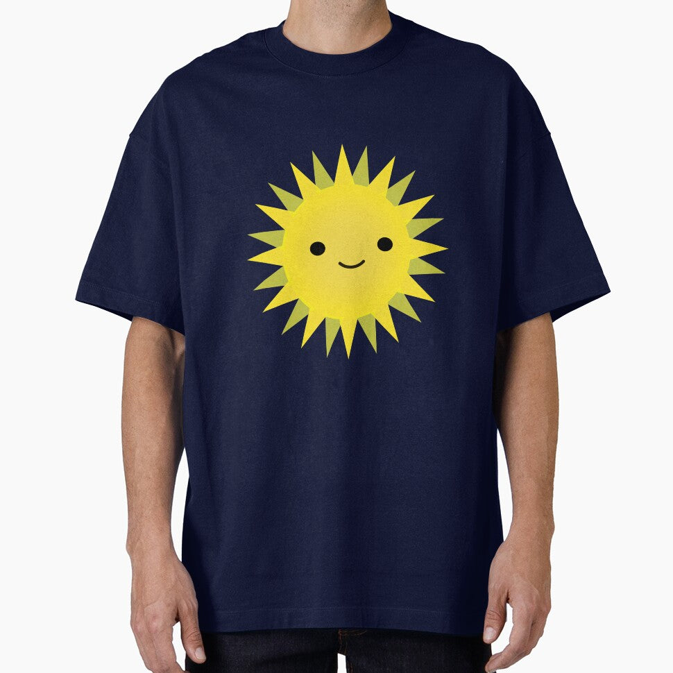 Cute Kawaii Bright Yellow Happy Sun by Hedgie Designs