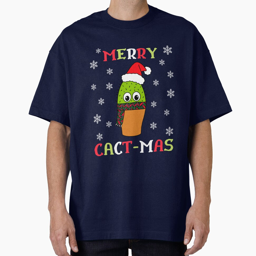 Merry Cact Mas - Cute Cactus With Christmas Scarf by DreamCactus