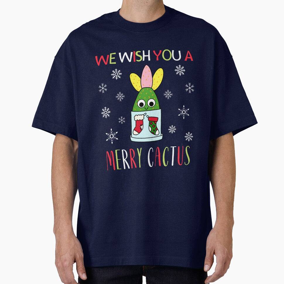 We Wish You A Merry Cactus - Hybrid Cactus In Christmas Themed Pot by DreamCactus