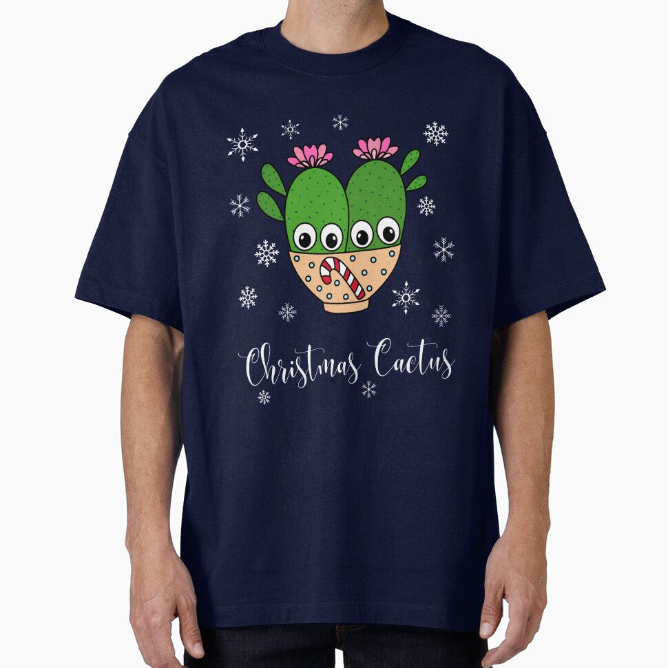 Christmas Cactus - Cacti Couple In Christmas Candy Cane Bowl by DreamCactus