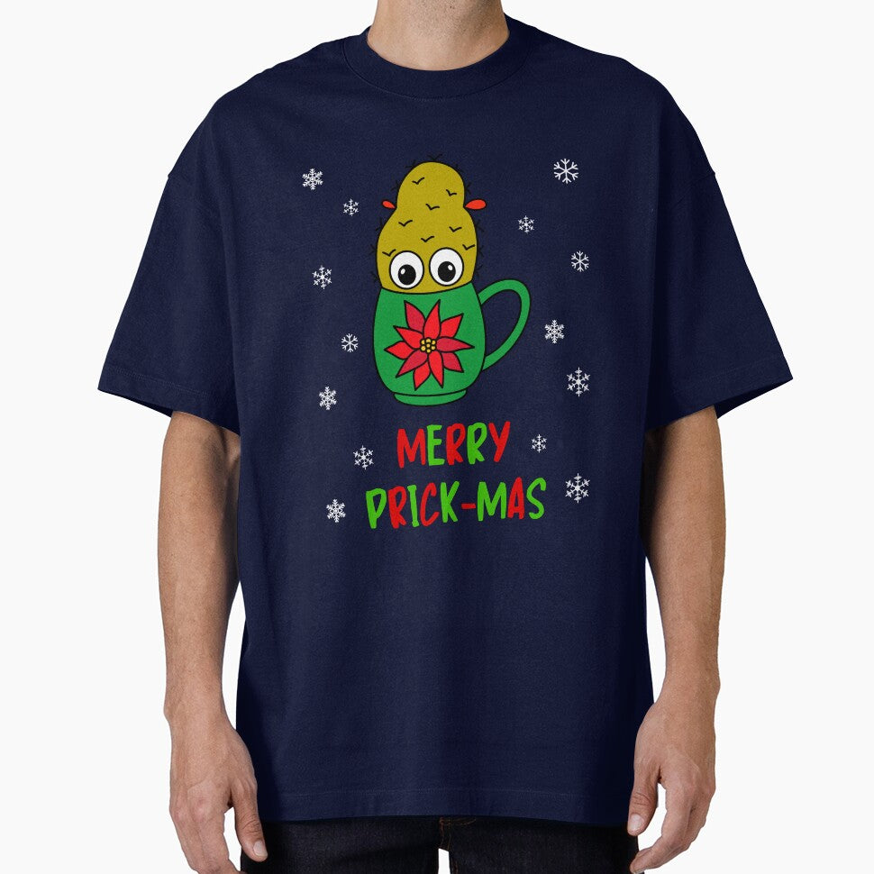 Merry Prick Mas - Small Christmas Cactus In Poinsettia Mug by DreamCactus