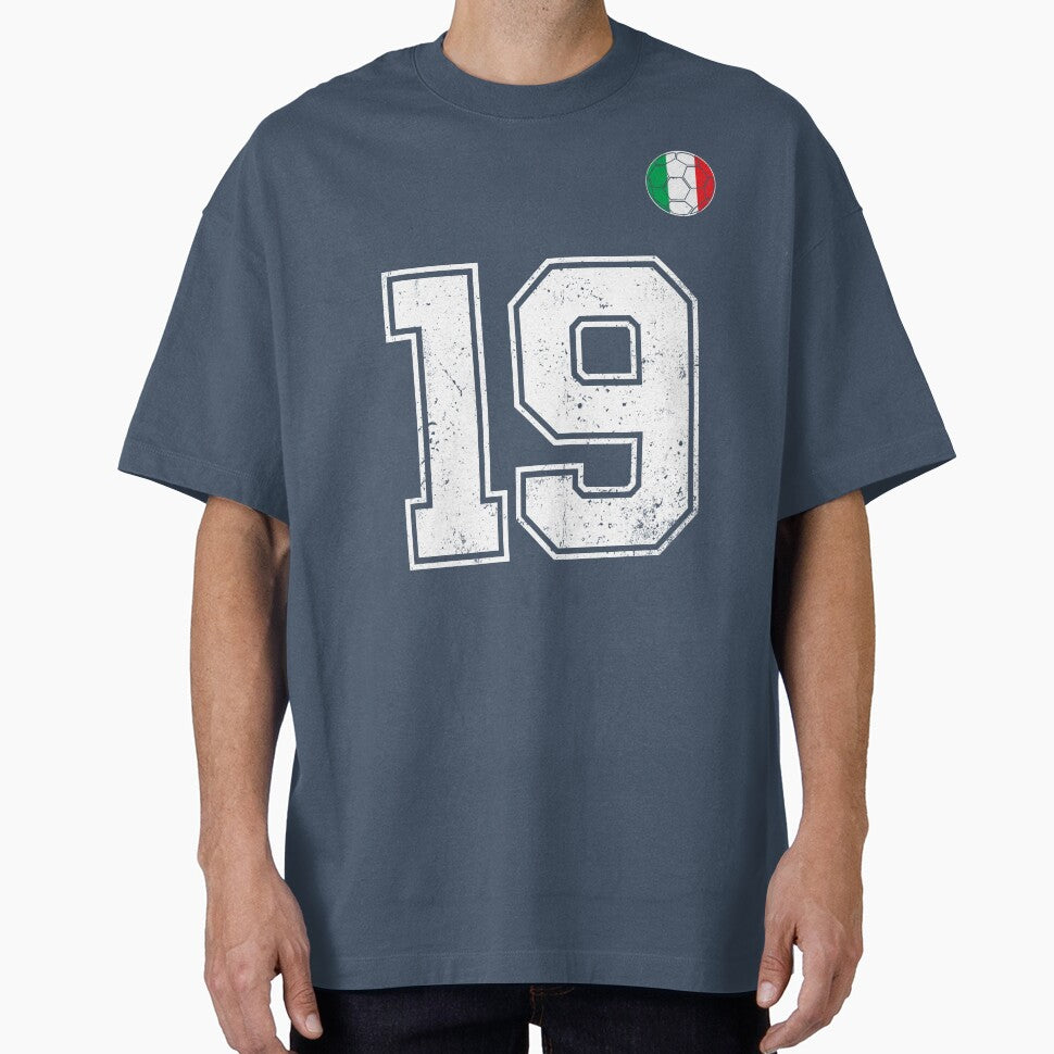 Italy Soccer Number 19 Vintage Sports Fan by RoyesButler
