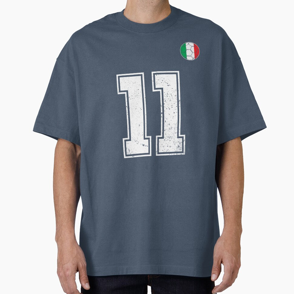 Italy Soccer Number 11 Vintage Sports Fan by RoyesButler