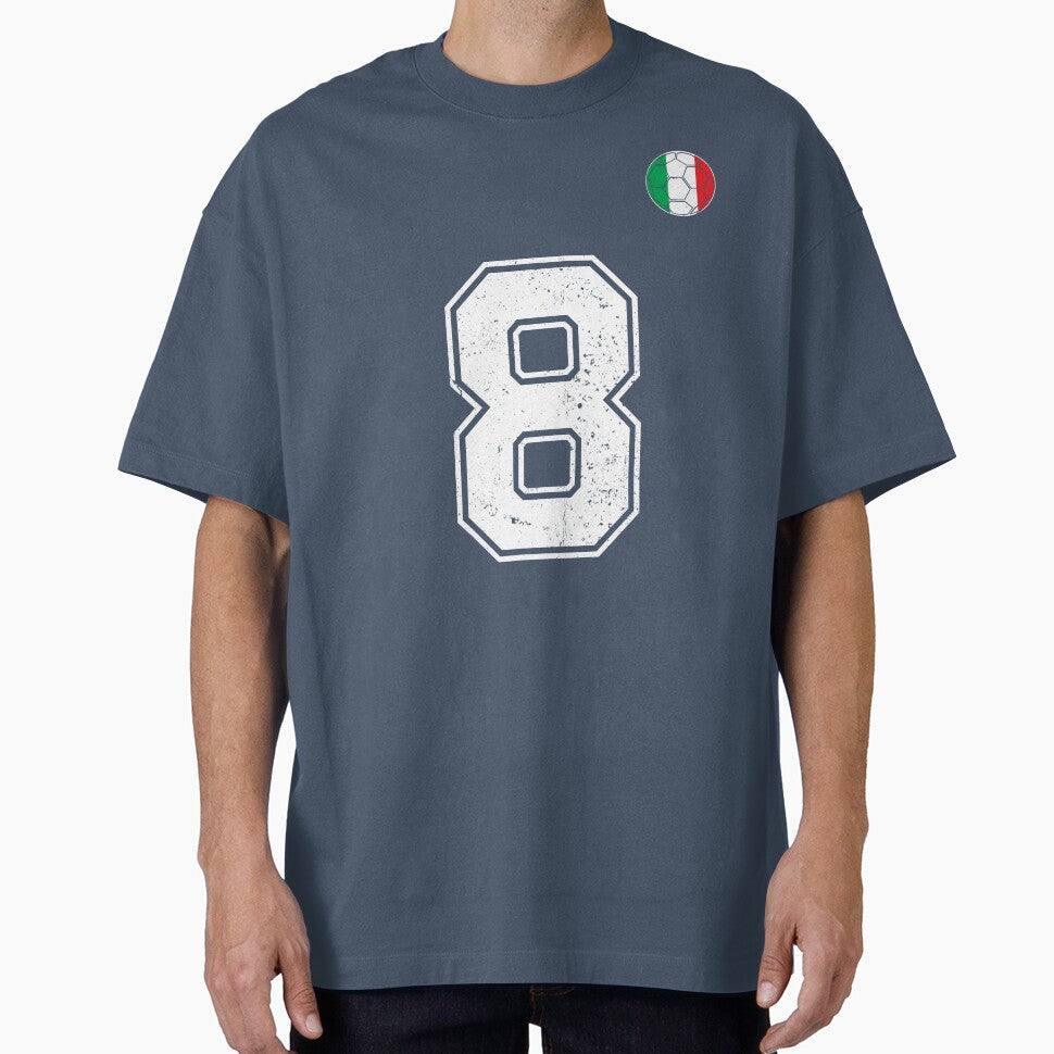 Italy Soccer Number 8 Vintage Sports Fan by RoyesButler