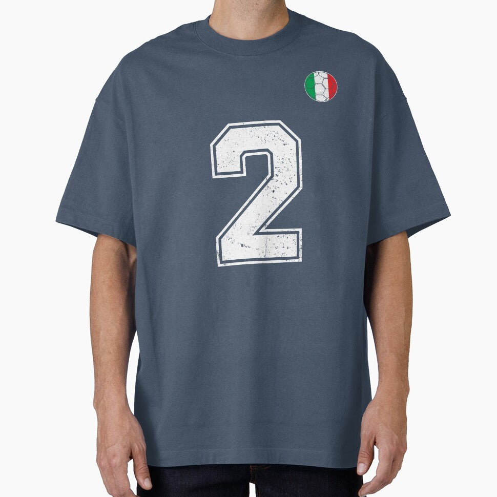 Italy Soccer Number 2 Vintage Sports Fan by RoyesButler